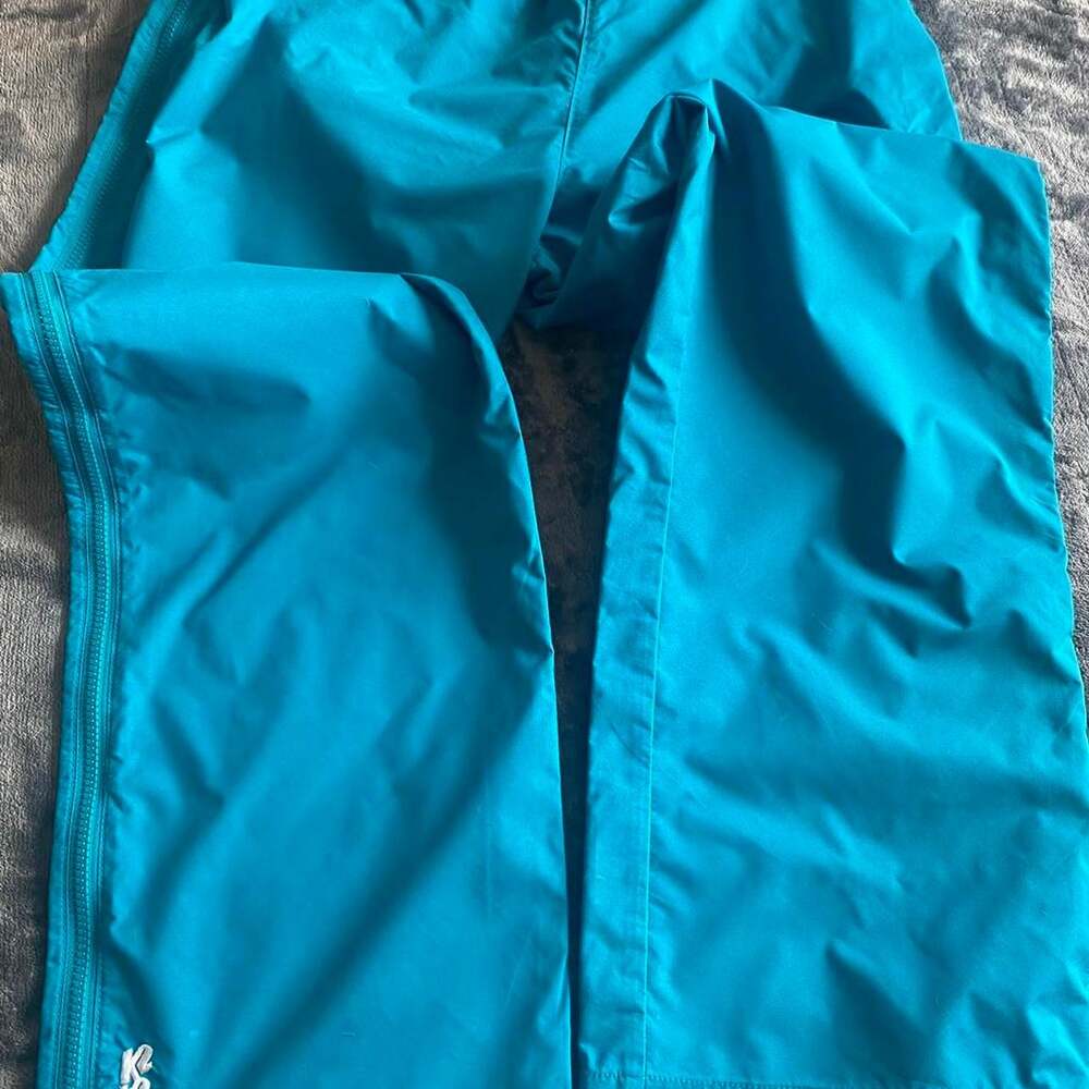 Vintage K2K Teal Nylon Ski Pants 90s Size Small